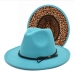 11New Fashion Fall Leopard Fedora Hat 