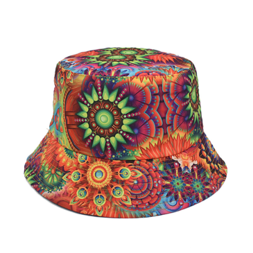 Outdoor Multicolored Printed  Fisherman Hats For Unisex 