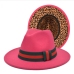 12Reversible Leopard Felt Fedora Hats For Men