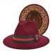 14Reversible Leopard Felt Fedora Hats For Men