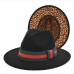 16Reversible Leopard Felt Fedora Hats For Men