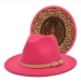 12Street Outdoor Reversible Leopard Woolen Fedora Hats