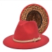 13Street Outdoor Reversible Leopard Woolen Fedora Hats