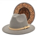 5Street Outdoor Reversible Leopard Woolen Fedora Hats