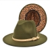 6Street Outdoor Reversible Leopard Woolen Fedora Hats