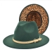 8Street Outdoor Reversible Leopard Woolen Fedora Hats