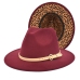 1Street Outdoor Reversible Leopard Woolen Fedora Hats