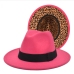 12Stylish Leopard Felt Woolen Fedora Hat 