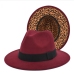 14Stylish Leopard Felt Woolen Fedora Hat 