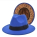 9Stylish Leopard Felt Woolen Fedora Hat 