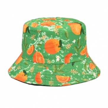 Summer Fruit Printed Outdoor Fisherman Hat Caps