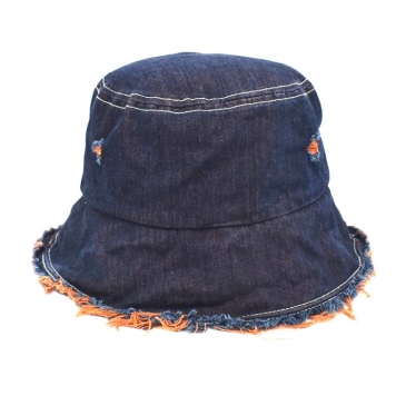 Vintage Contrast Color Denim Fishing Hat