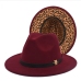 14Vintage Leopard Felt Fedora Hat  For Women 