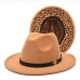 15Vintage Leopard Felt Fedora Hat  For Women 
