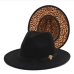 16Vintage Leopard Felt Fedora Hat  For Women 