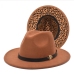 3Vintage Leopard Felt Fedora Hat  For Women 