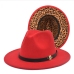 5Vintage Leopard Felt Fedora Hat  For Women 