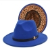 9Vintage Leopard Felt Fedora Hat  For Women 