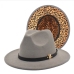 10Vintage Leopard Felt Fedora Hat  For Women 