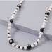 3 Contrast Color Letter Faux Pearl Hip-Hop Necklace