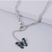 7 European Style Chain Pendant Butterfly Necklace