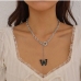 1 European Style Chain Pendant Butterfly Necklace