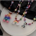 6  Fashion Contrast Color Cartoon Pattern Personality Necklace