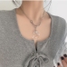 3  Fashion Crystal Chain Hollow Out Design Necklace
