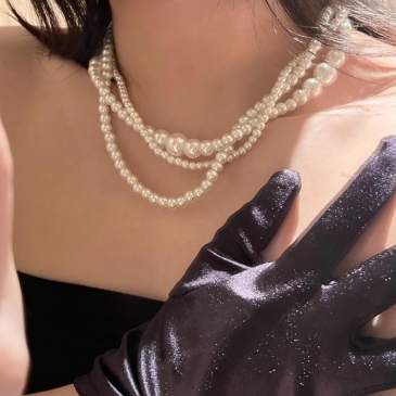   Fashion Faux Pearl Korean Style Necklace