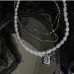 6  Fashion Rhinestone Faux Pearl Necklaces