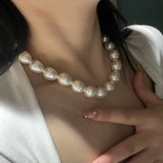  Faux Pearl Design Necklace For Women