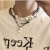 1 Faux Pearl Pendant Hip Hop Design Necklace