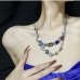 5 Heart Chain Pattern Choker Necklace