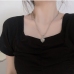 1 Heart Versatile Rhinestone Design Necklace For Women