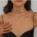 3 Punk Style Heart Rivet Decor Choker Necklace