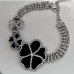 6 Rhinestone Flower New Choker Necklace