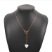 7 Simple Heart Pearl Shape Necklace