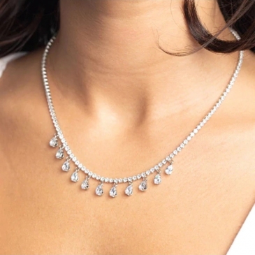 Classic Rhinestone Pendants Necklaces For Women