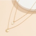 5Easy Matching Round Triangle Pendant  Ladies Necklace