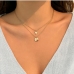 1Easy Matching Round Triangle Pendant  Ladies Necklace