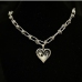 1Hip Hop Heart Pendant  Unisex Necklace