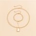 9Lock Key Ladies Necklace And Bracelet Sets