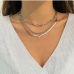 4Metal Chain Versatile Layered Necklace For Women