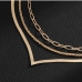 9Metal Chain Versatile Layered Necklace For Women