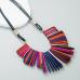 3National Style Patchwork Metal Necklaces