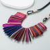 4National Style Patchwork Metal Necklaces