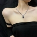 4New Design Sense Heart Gem Necklace For Women