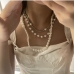 3Stylish Faux Pearl Three Piece Necklace Set