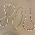 6Stylish Faux Pearl Three Piece Necklace Set