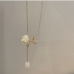 8Stylish  Flower Deco Chain Women Necklace